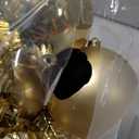 Christmas Balls Ornaments -36pcs Shatterproof Christmas Tree Decorations with Hanging Loop for Xmas Tree Wedding Holiday Party Home Decor, 6 Styles in 3 Sizes (Gold）