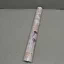 CiCiwind 197"17.3" Peel and Stick Wallpaper Boho Floral Wall Paper White and Pink Contact Paper Removable Self Adhesive Bedroom Living Room Walls Decor Vinyl Rolls