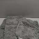 OLANLY Bathroom Rugs Sets 3 Piece, Soft Absorbent Chenille Bath Mats and U-Shaped Contour Toilet Rug, Quick Dry, Home Decor Accessories, Bath Mat Set for Bathroom (30"x20"+24"x16"+24"x20", Grey)
