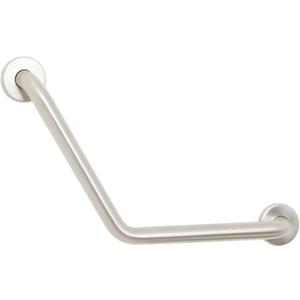12-inch x 12-inch Boomerang Shaped Shower Grab Bar, Stainless Steel