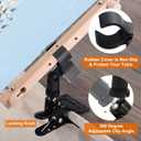 PATIKIL Embroidery Hoop Holder Clip, 360 Rotated Adjustable Table Clamp Metal Cross Stitch Clip Microphone Holder Opening Up to 2.4 Inch for Needle Sewing Microphone