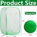 59" x 35" x 35" Pop Up Garden Mesh Plant Cover, Plant Protectors Mesh Plant Enclosure, Garden Net Cage Pest Protection Guard Tent with Storage Bag for Protect Plant Vegetable Fruit from Birds Insects