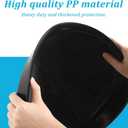 Eccliy 12 Pcs Plastic Plant Saucers Round Plant Tray Large Flower Pot Heavy Duty Planter Water Trays Thick Planter Drip Saucers for Indoors and Outdoors(16, 18 and 20 Inch,Black)