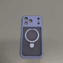 MOCCA Design for iPhone 17 Pro Max Case, Compatible with Magsafe [Premium Invisible Magnetic Ring Stand] [Military Drop Protection] Full Camera Guard Translucent Matte Slim Phone Cover,Light Blue