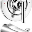 tub shower trim kit with Tub Spout, Compatible with Moen Gibson Posi-Temp T2901 | T2901 Bathroom Shower trim kit, for Moen 2510, 2520, 2570, and 2590 Pressure-Balancing valves