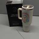 40oz Nurse Tumbler with Handle and Straw, Insulated Coffee Mug for Nurses, Nurse Gifts for Women, Funny Nursing Life Cup, Appreciation Gift, Nurses Week Birthday Gift