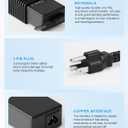24V 90W AC Adapter Jackery Charger for Jackery Portable Power Station Explorer 160 240 300 500 550 Solar Generator 167Wh 240Wh 293Wh 518Wh Lithium Battery Charging Cord