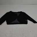 Aiboria Women 3/4 Sleeve Sheer Shrugs Open Front Mesh Bolero Cropped Cardigan S-XXL (Medium)