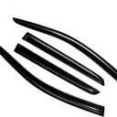 Lightronic Extra Durable Outside-Mount Auto Vent Window Visor, Fits 2009-2020 Dodge Journey, UV Protection Rain Guard, Original Wind Deflector, No-Drill Easy Install, Dark Smoke, 4-Pcs