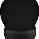 EooCoo Ergonomic Mouse Pad with Wrist Support, Mousepad with Memory Foam Wrist Rest and Non-Slip Base for Computer, Cafe, Home & Office, 9.64 x 8.26 in Office Desk Accessories (Black)
