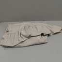 HOMBYS Ruffles Oval Tablecloth for Oval Table, 60 x 84 Inch Elegant Linen-Like Table Cover with Scalloped Edge, Perfect for Farmhouse & Rustic Dining Decor