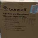 Bonsaii 200-Sheet Auto Feed Paper Shredder, 60 Minutes Nonstop Heavy Duty Shredders, 8.1 Gallon Large Bin Office Document Shredder, Micro-Cut/High Security P-4 Commercial Grade Shredder (C283-A)