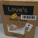 Love's cabin King Size Quilt Bedding Set Beige Bedspreads - Bed Summer Lightweight Bedspread Comforter - Coin Pattern Bedding Coverlet for All Season - 3 Pieces (1 Quilt, 2 Pillow Shams)