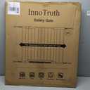 InnoTruth 27-36.6 in Wide Baby Gate for Stairs and Doorways, Black