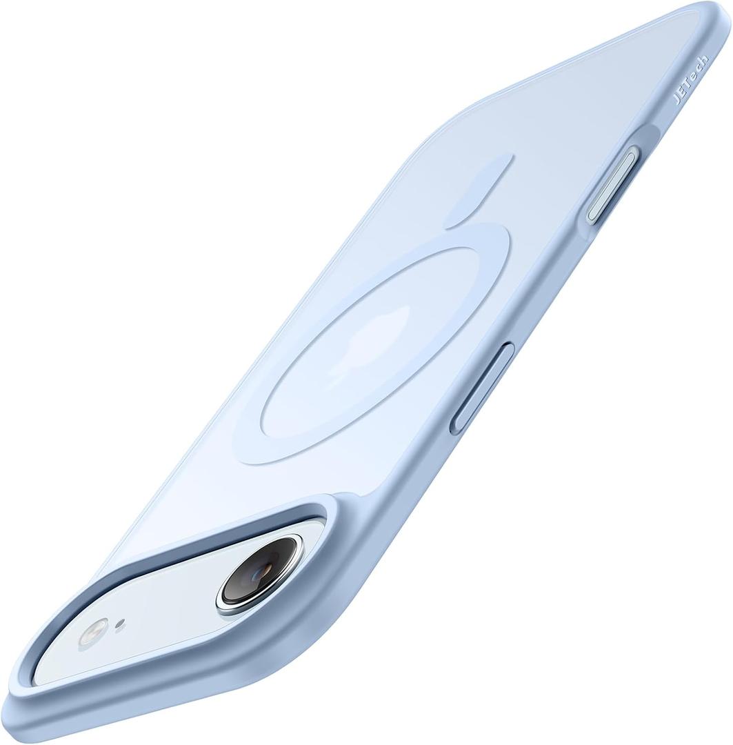 JETech Magnetic Case for iPhone Air Compatible with MagSafe, Translucent Matte Back Slim Minimalist Shockproof Phone Cover, 6.5-Inch Display (Sky Blue)