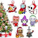 Christmas Tree Decorations - 16PCS Jack Sally Christmas Tree Hanging Ornament Xmas Nightmare Christmas Ornaments Christmas Decorations Before Holiday Decor Home Indoors