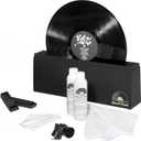 Big Fudge Vinyl Record Cleaner Kit - incl. Record Cleaning Machine, Washer Fluid & Microfiber Cloth - LP Spinner Machine for Multi-Sized Records - Professional Record Cleaning Kit