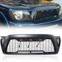 Mesh Grille Compatible For Toyota Tacoma front grill with 3 LED Lights 2005 2006 2007 2008 2009 2010 2011