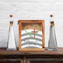 Blosssound Unity Sand for Wedding Ceremony Set Christian Together We Make a Family Unity Sand Ceremony Shadow Box and Vases for Religious Wedding Centerpiece Marriage Bridal Party Supplies