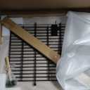 Metal Garden Fence with Gate 30 in H x 10 ft L, 1 Gate + 4 Panels Border Fence Panels Animal Barrier for Dogs, No Dig Garden Fencing for Yard Patio Flower Bed Lawn Outdoor, Black
 (5 Panels - 30 in(H) X 10 ft(L) - with Gate)