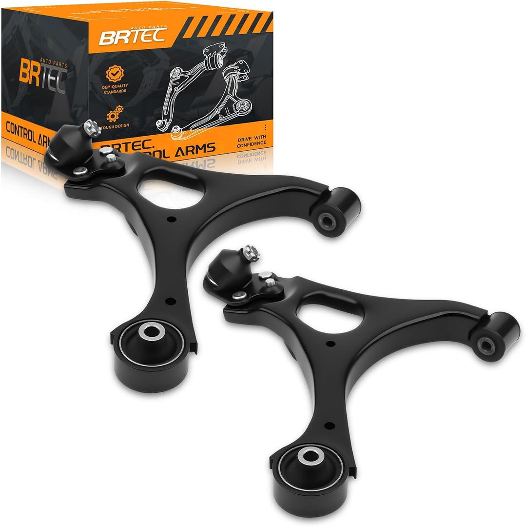 BRTEC Front Lower Control Arm with Ball Joint Compatible with Honda Civic 1.3L 1.8L 2006-2011; Acura CSX 2006-2011# K620382 K620383