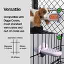 Diggs Groov Crate Training Aid for Puppies and Nervous Dogs Calming Lick Mat for Crate Training & Separation Puppy Enrichment Toy with Freezer Shell BPA-Free (Ice)
