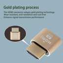 4K HDMI Dummy Plug, Virtual Monitor Emulator, Headless Display Adapter, EDID Emulator, Supports 4096x2160@60Hz, 3840x2160@60Hz, 2560x1440@60Hz for Windows, Mac, Linux Plug & Play 