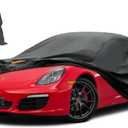 Kayme 7 Layers Car Cover Waterproof All Weather for Coupe, Outdoor Full Cover Universal Fit for Porsche 718 Cayman Boxster, Nissan 350Z 370Z, Jaguar F Type, Subaru BRZ, Toyota 86, Etc (Up to 177 inch)