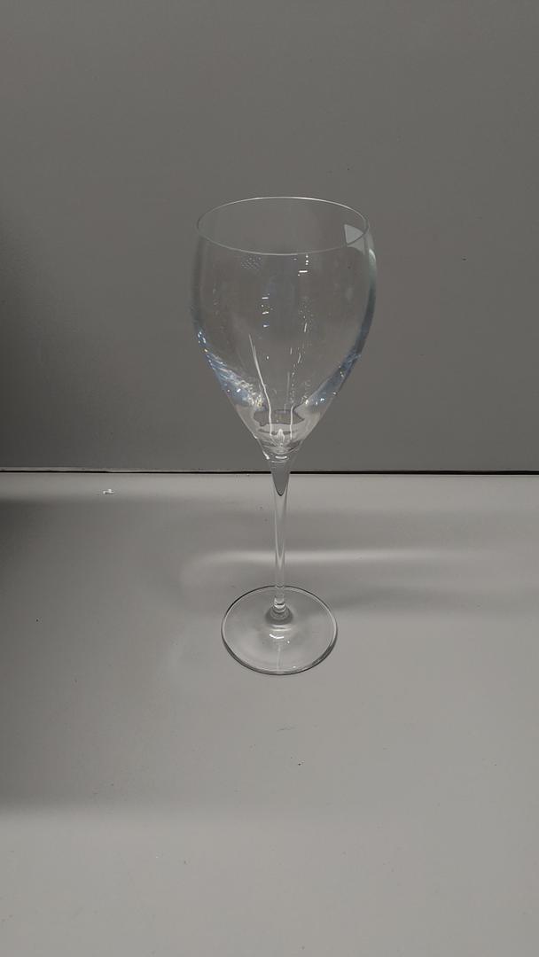 Krosno White Wine Glasses 4 x 9.5 oz, Set of 4,Perla Collection, Elegant Rounded Shape, Durable Crystalline Glass, Unique Design, Dishwasher Safe, Made in Europe