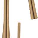 Moen Ronan Bronzed Gold Pulldown Kitchen Faucet with SwivelControl Wand and Power Clean Technology 87918BZG