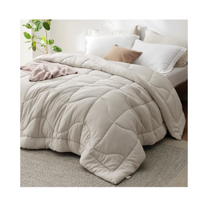 Bedsure Comforters Queen Size - Down Alternative Comforter for All Season, Ultra-Soft Prewashed Duvet with 4 Tabs, Lightweight & Warm Bedding - Machine Washable, Linen, Queen, 88x88 Inches