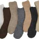 Chalier Womens Winter Fuzzy Socks Cozy Fluffy Sock Warm Fuzzy Christmas Socks for Women (Navy)