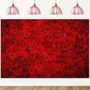 Avezano Red Rose Floral Wedding Photography Backdrop Valentine's Day Party Photo Backdrops 14 February Background Photo Booth Props Pictures (7x5ft)