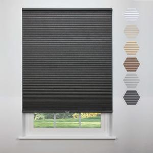 Linen Avenue Cordless Standard Blackout Cellular Shade 66 3/4 W x 48 H, Dark Grey (Arrives 1/4" Narrower)
