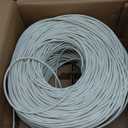 JAVEX 23AWG CAT6 ethernet Cable 600MHz UL Certified [1000 Feet/305M] Made in Taiwan Solid Bare Copper, ETL Listed, TAA Compliant, UTP Ethernet Bulk Cable, White