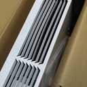 Electric Kickspace Heater with Built-In Thermostat and Timer, 1500W Plinth Heater HTA15-ULTRA for Cabinet Kickspaces, Vanities and Stairways, White