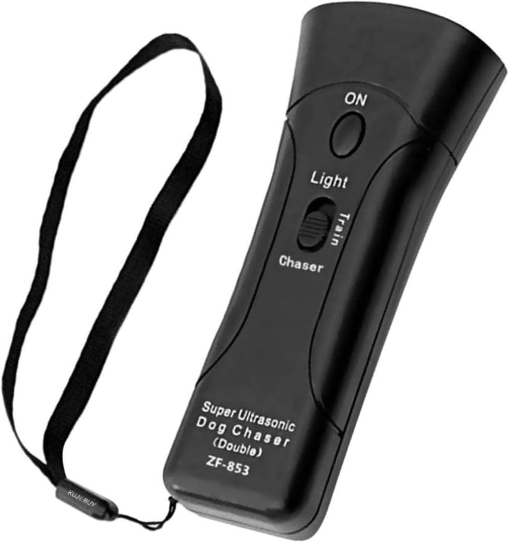 Ultrasonic Anti Dog Barking Pet Trainer LED Light Gentle Anti Barking Chaser Style 3 in 1 Bark Control Tool Pet Training Device Handheld Trainer Stop Barking & Repellent Dog Bark Deterrent Devices