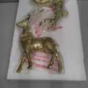 2pcs Gold Reindeer Decor, Christmas Deer Figurines Tabletop Home Decorations Indoor