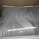 Stratford Park Black and Silver Comforter Set King Size, Elegant 7 Pieces Striped All Season Bedding Set