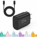 Type C Charger Fast Charging, 2Pack [10FT&6FT] Long USB C Cable with 25W Phone Super Fast Charger Block Compatible with Galaxy S25/S24/Plus/Ultra,iPhone 15/16/17/Air/Plus/Pro Max