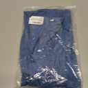 Womens Cap Sleeve T Shirts V Neck Casual Tops Oversized T-Shirt Summer Trendy Lightweight Loose Fit Basic Tees (Blue, XL)