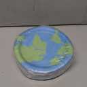 Zhehao 96 Pcs Earth Day Plates Bulk 9 Inch Globe Map World Paper Plates Earth Day Theme Birthday Party Supplies Disposable Around the World Party Decorations for Home