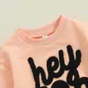 Kuriozud Toddler Baby Girl Halloween Outfits 6 9 12 18 24Month 2t 3t 4t Sweatshirt Top+Tutu Tulle Skirt Set Halloween Cothes (Hey Boo Pink White)