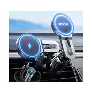 LISEN for Qi2.2 25W MagSafe Car Mount Charger, [Stable & Fast Charging] Magnetic Wireless Car Charger, Car Phone Holder Charger Car Accessories Fits iPhone 17 Pro Max Air 16/15/14/13/ Galaxy S26 Ultra