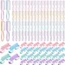 Patelai 48 Pcs Handle Grip Nail Brush Bulk Colorful Nail Scrubber Fingernail Brushes Hand Toes Cleaning Brushes Pedicure Scrubbing Tool for Men and Women, Multicolor Brush