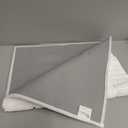 Color&Geometry Standard Sized Bath Rugs Non Slip Washable, 20"x31.5" Absorbent White Bathroom Rugs, Soft Bath Mats for Bathroom Floor, Shower, Bathtub, Laundry