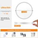 1PACK LED Flush Mount Ceiling Light Fixture, 3000K-4000K-6500K & 100W Equivalent Modern Kitchen Ceiling Lamp 24W 3200Lm 12 Inch Closet Round Surface for Bathroom Laundry Bedroom Hallway (White)