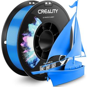 Creality PETG Filament Refill 1.75mm 3D Printer Filament, 1kg (2.2lb) Refilament for Bambu Lab Reusable Spool, Dimensional Accuracy ±0.03mm, Digital Blue
