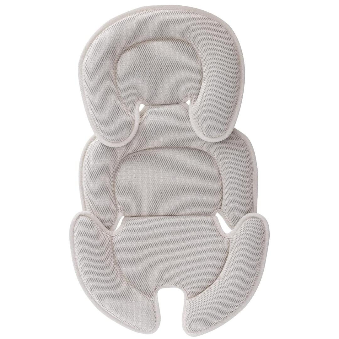 Innokids Head and Body Support Pillow Infant Car Seat Insert for Newborn to Toddler Stroller Cushion (Beige)