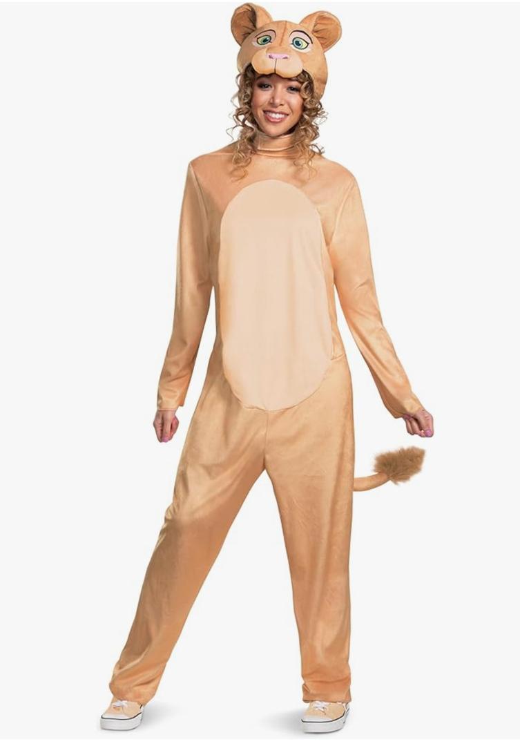 Disguise womens Nala Adult Jumpsuit Costume, L/XL